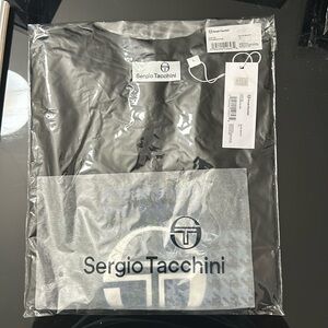 Black men or women oversize t shirt original Italian brand Sergio Tacchini